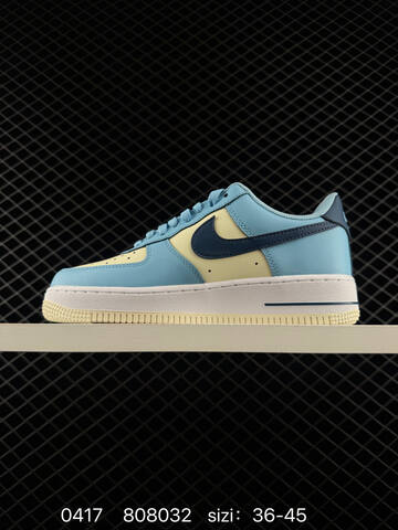 Nike Air Force 1 07 Light Blue Pale Cream Navy Blue White EU 36-45 Lifestyle - Unisex (BS-72043)