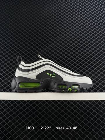 Nike Air Max 97 Black White Neon Green EU 40-46 Lifestyle - Men s BS-74278