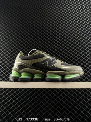 New Balance 2000 Olive Black Neon Green Silver EU 36-46 5 Running Shoe - Unisex (BS-82724)