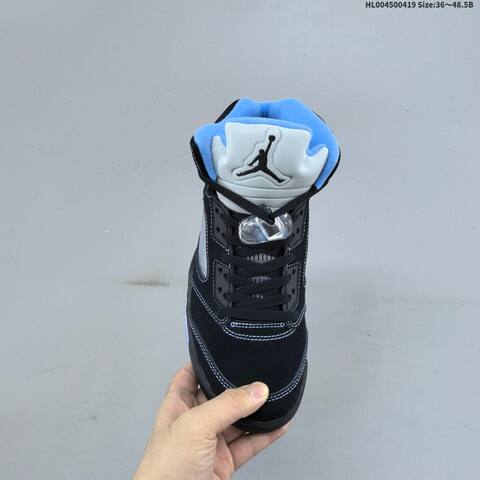 Jordan Air Jordan 5 Retro Black University Blue 36 48 5 Basketball - Unisex (BS-66138)