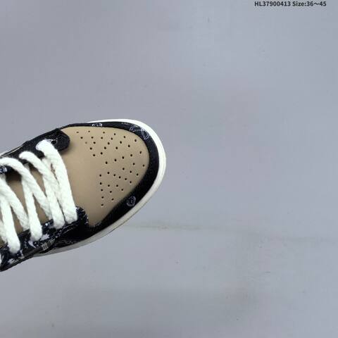 Nike Travis Scott x SB Dunk Low Black Khaki White Beige EU 36-45 Skate Shoe - Unisex (BS-60766)