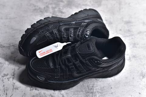 Nike P-6000 Black Dark Grey Running Shoe (BS-59684)