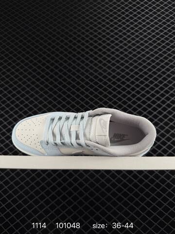 Nike SB Dunk Low Light Blue Cream White With Silver Swoosh 36-44 Skate - Unisex (BS-74216)