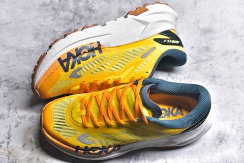 HOKA Mafate X Yellow Orange Blue White Trail Shoe Trail Running Sneakers (BS-59417)