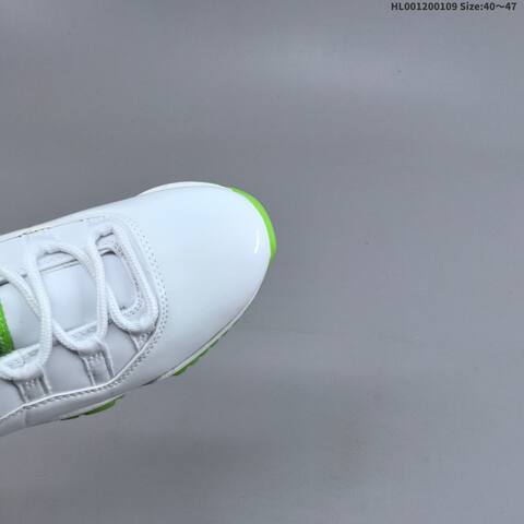 Jordan Air Jordan 11 Retro White Green Black 40 47 Basketball - Men's (BS-67045)