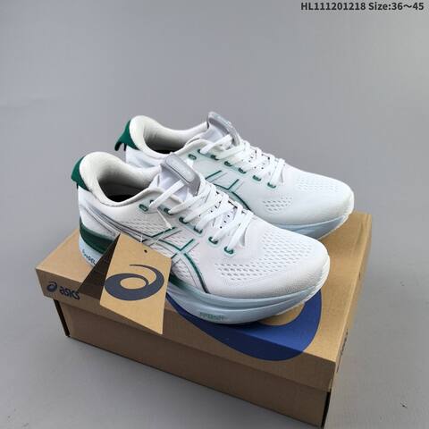 ASICS GEL-KAYANO 32 White Green EU 36-45 Running Shoe Running Sneakers - Unisex (BS-69139)