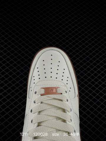 Nike Air Force 1 Low White Brown 36-45 Casual - Unisex (BS-73775)