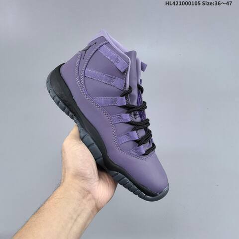 Air Jordan Air Jordan 11 Retro Purple Black Ice Blue 36 47 Basketball - Unisex (BS-67110)
