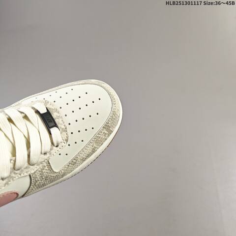 Nike Air Force 1 07 Off White Pink Beige Brown EU 36-45 Sneaker - Unisex (BS-63562)
