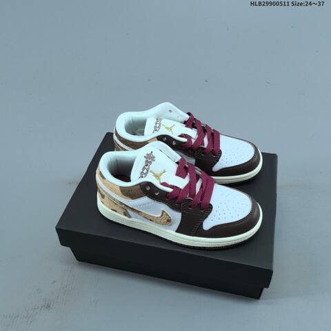 Jordan Air Jordan 1 Low White Pink Mint Blue EU 24-37 Casual - Women's (BS-65997)