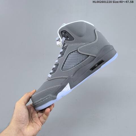 Jordan Air Jordan 5 Retro Wolf Grey EU 40-47 5 Basketball - Men's (BS-67222)