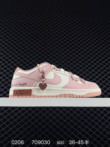 Nike SB Dunk Low Black White Pink EU 36-45 5 Skate - Unisex (BS-72807)
