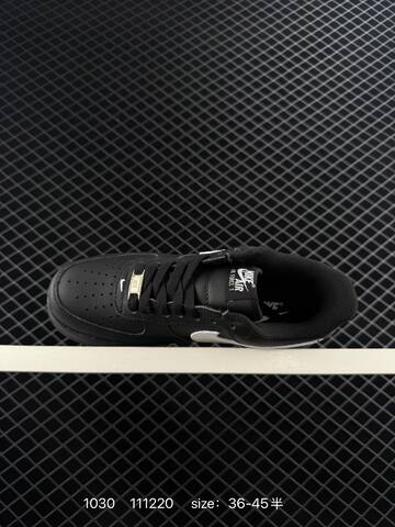 Nike Air Force 1 Low Supreme CU9225-001 Black White EU 36-45 5 Lifestyle - Unisex (BS-74465)