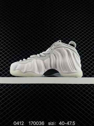Nike Air Foamposite One Light Smoke Grey White Black Visible All-white Light Grey Foamposite Plus Iridescent Purple Cracked Pattern Variant Shown EU 40-47 5 Basketball - Men's (BS-72158)