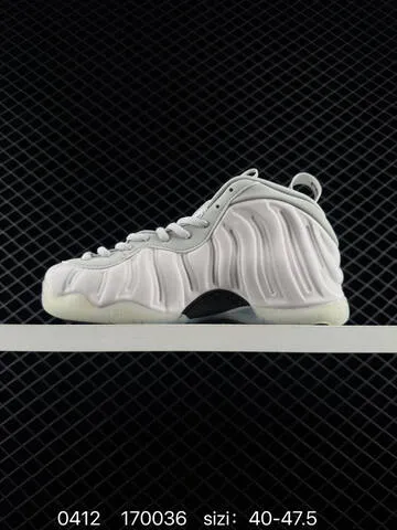Nike Air Foamposite One Light Smoke Grey White Black Visible All-white Light Grey Foamposite Plus Iridescent Purple Cracked Pattern Variant Shown EU 40-47 5 Basketball - Men s BS-72158