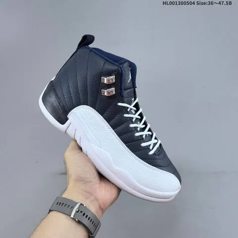 Jordan Air Jordan 12 Retro Obsidian Navy White 36 47 5 Basketball - Unisex BS-66050