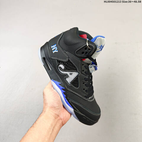 Awake NY x Air Jordan 5 Retro Racer Blue AIR JORDAN 5 Aj5 5 Awak Lifestyle (BS-67457)