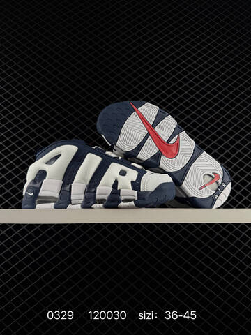 Nike Air More Uptempo White Navy Red EU 36-45 Basketball - Unisex (BS-72373)