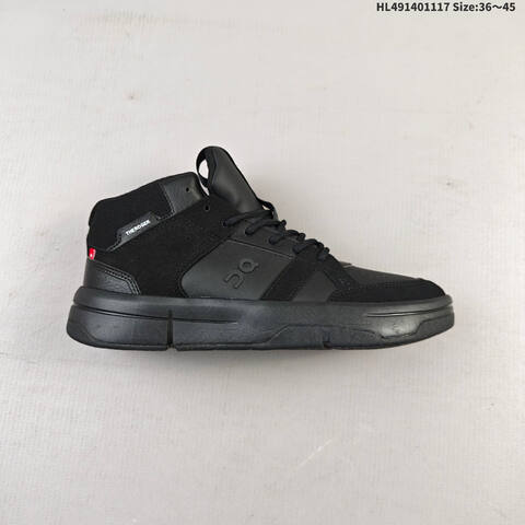 On THE ROGER Clubhouse Mid All Black EU 36-45 Sneaker Casual Sneakers - Unisex (BS-69809)