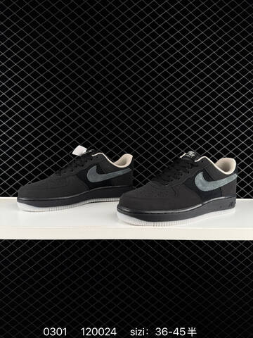 Nike Air Force 1 07 Black Gray White EU 36-45 Lifestyle - Unisex (BS-72784)