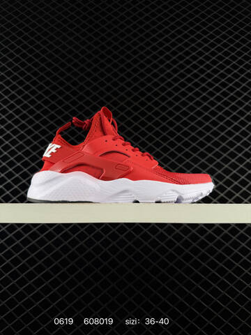 Nike Air Huarache City Mid Lea 819685-101 Black White Red EU 36-45 Sneaker - Unisex BS-70691