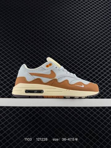 Nike Air Max 1 White Grey With Off-white Sole EU 36-47 5 Lifestyle - Unisex (BS-74402)