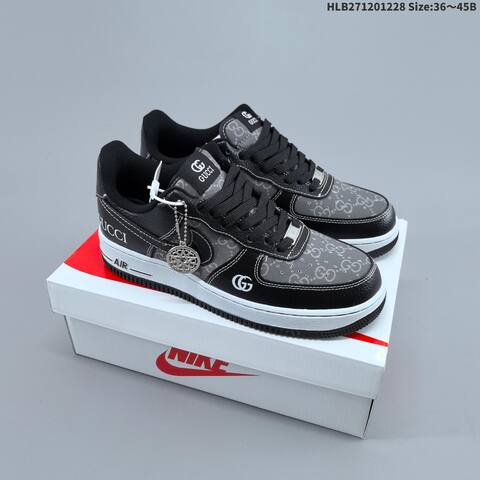 Nike Air Force 1 07 LV8 Black Grey White EU 36-45 Sneaker - Unisex BS-62364