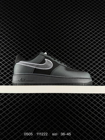 Nike Air Force 1 07 Black Grey EU 36-45 Lifestyle - Unisex (BS-71679)