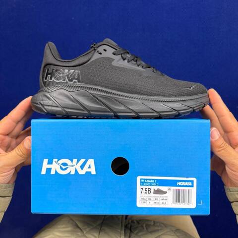 HOKA Arahi 7 Black Dark Grey Running Shoe Running Sneakers (BS-86828)