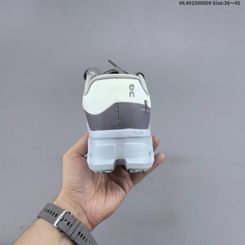 On Cloudmonster 2 White Light Gray Dark Gray EU 36-45 Running Shoe Running Sneakers - Unisex (BS-69495)