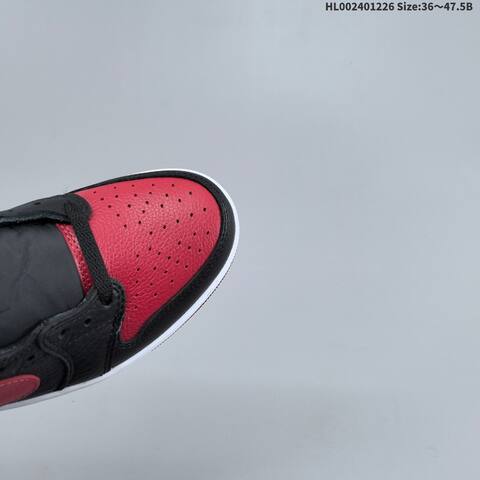 Jordan Air Jordan 1 Low OG Black Red White Banned 36 47 5 Casual - Unisex (BS-67259)