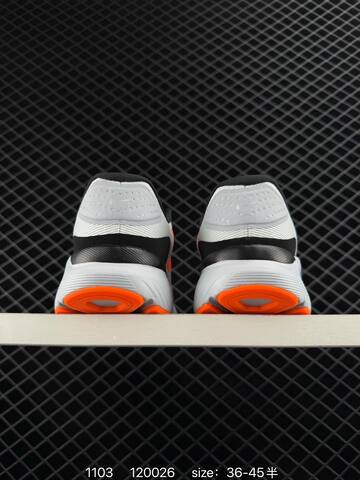Nike Air Zoom CUSHLON 3 0 White Gray Black With Orange And Blue Accents 36-45 5 Running - Unisex (BS-80359)
