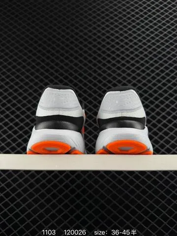 Nike Air Zoom CUSHLON 3 0 White Gray Black With Orange And Blue Accents 36-45 5 Running - Unisex BS-80359