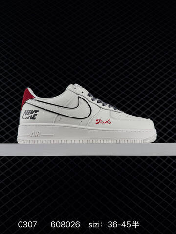 Nike Air Force 1 Low DF0188-129 White Red Black EU 36-45 Lifestyle - Unisex (BS-72749)
