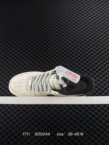 Nike Air Force 1 Low White Cream With Grey Accents EU 36-45 Casual - Unisex (BS-74258)