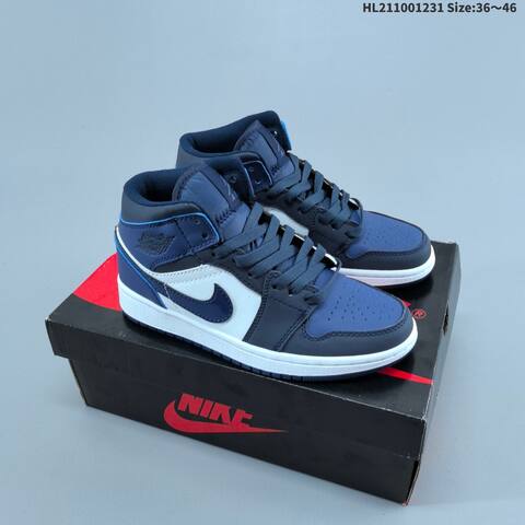 Nike Air Jordan 1 Retro Mid Red White Black EU 36-46 Basketball - Unisex BS-67151