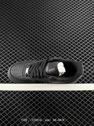 Nike Air Force 1 07 Triple Black EU 36-46 5 Casual - Unisex (BS-73939)