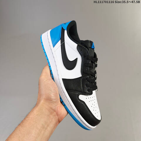 Nike Air Jordan 1 Retro Low OG Black Pink Black Red White Black Blue White EU 35 5-47 5 Casual - Unisex (BS-63605)