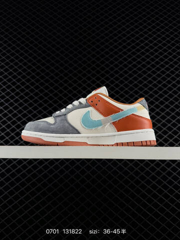 Nike SB Dunk Low Pro White Grey Orange Light Blue EU 36-45 Skate Shoe - Unisex BS-70493