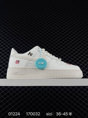 Nike Air Force 1 07 White With Multicolor Embroidered Accents EU 36-45 5 Lifestyle - Unisex (BS-72979)
