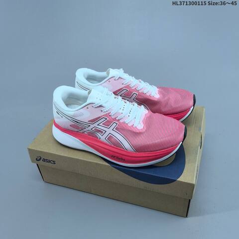 ASICS S4 FF Turbo White Neon Red Black EU 36-45 Running Shoe Running Sneakers - Unisex (BS-69061)