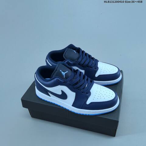 Jordan Air Jordan 1 Low White Navy Blue Light Blue Brown EU 36-45 Lifestyle - Unisex (BS-66252)
