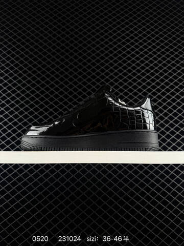 Nike Air Force 1 07 Gloss Black EU 36-46 Casual - Unisex (BS-71343)