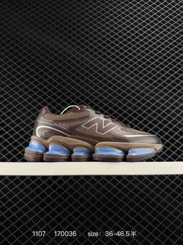 New Balance 2000 Dark Brown Light Brown Silver EU 36-46 5 Sneaker - Unisex (BS-82617)