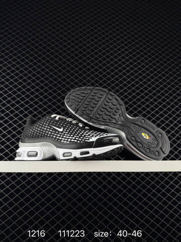 Nike Air Max Plus TN Ultra Black White And White Black Blue EU 40-46 Running - Men's (BS-73657)