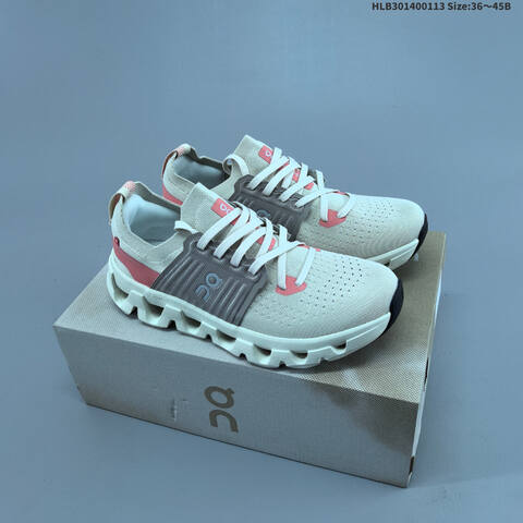 On Running Cloudswift 4 Cream Grey Pink Black EU 36-45 Running Shoe Running Sneakers - Unisex BS-69711