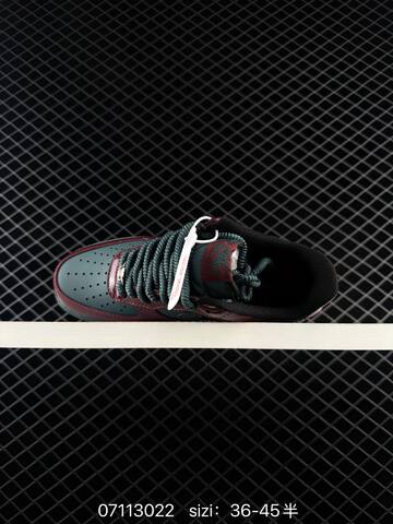 Nike Air Force 1 07 LV8 Burgundy Dark Green Black EU 36-45 Lifestyle - Unisex (BS-70297)