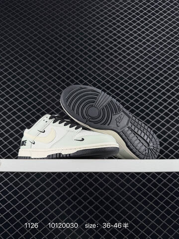 Nike Dunk SB Low White Cream Black EU 36-46 5 Skate - Unisex (BS-73986)