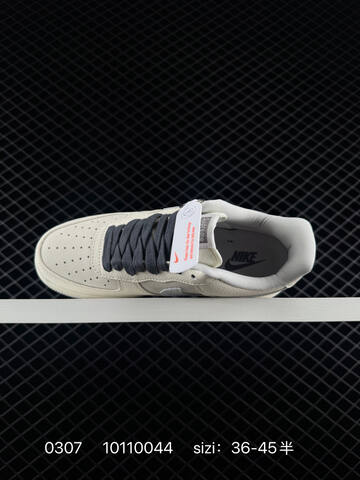 Nike Air Force 1 Low Supreme Off-white Cream With Grey Accents EU 36-45 5 Lifestyle - Unisex (BS-72755)