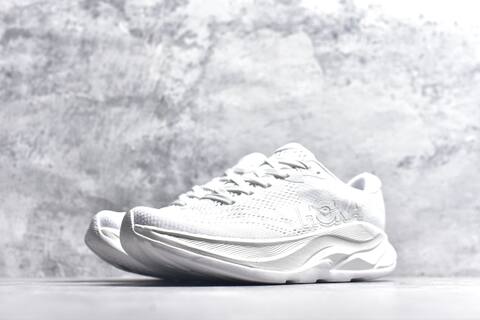 HOKA Rincon 4 White Light Grey Running Shoe Running Sneakers (BS-59404)